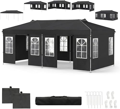 Tonnelle de Jardin Exterieur 3x6M GOPLUS