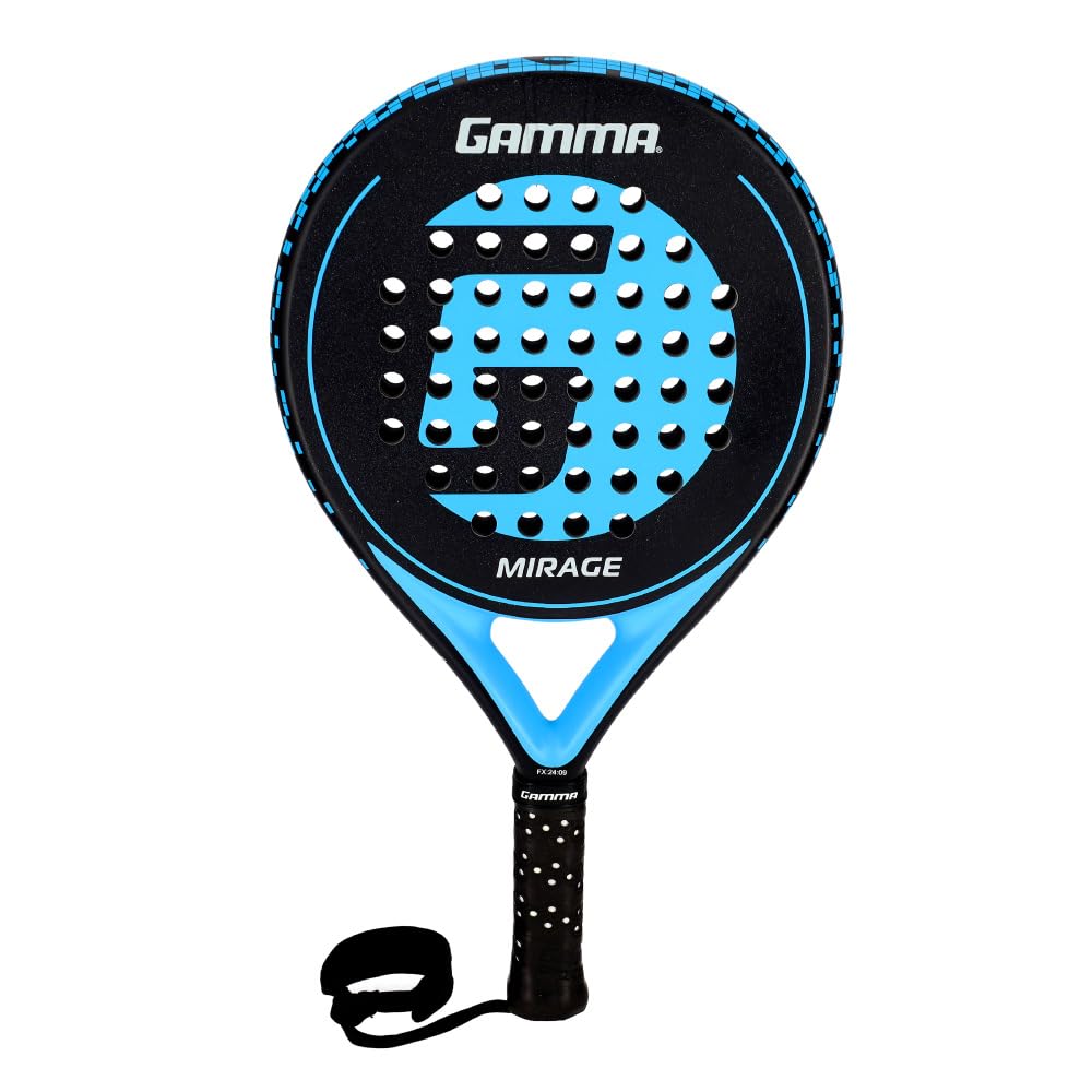 Gamma Pala de pádel Mirage - Forma Redonda para perdón y maniobrabilidad con Gran Punto Dulce, Tacto Suave - Control Mejorado, Giro y Comodidad para el Desarrollo de Habilidades