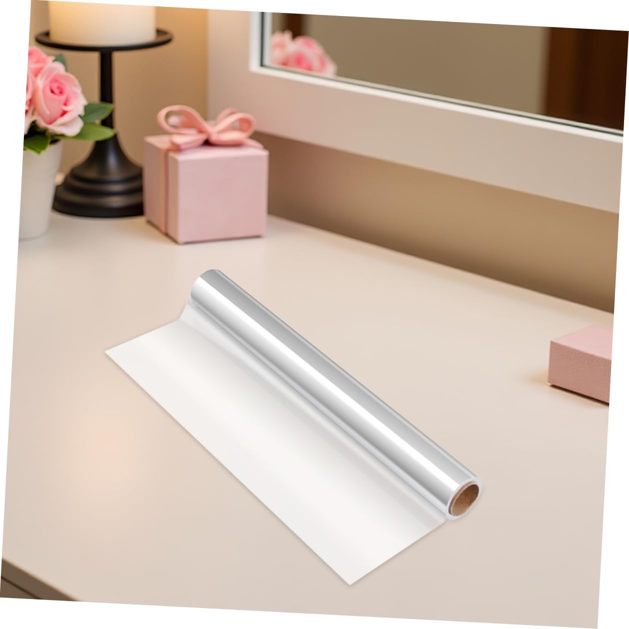 WRITWAA Cellophane Wrap Roll 50cm X 50m Thick Floral Wrapping Paper for Florists Basket Packaging and Seasonal Celebrations