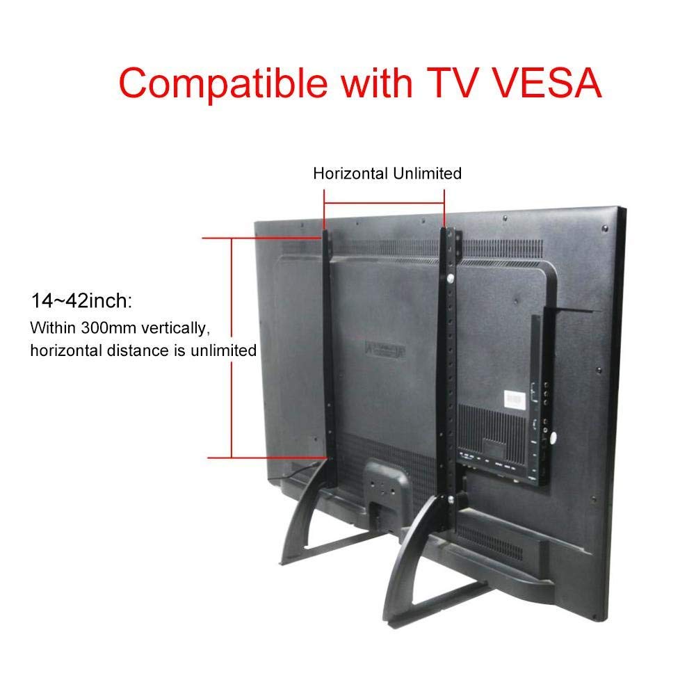 Soporte Universal para TV de Sobremesa, Patas de Acero para Monitor de Pantalla, Pedestal para TV