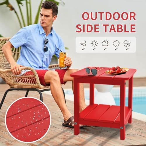Adirondacksmalloutdoorsidetablepatioendtablesforoutsideplasticoutdoorsidetablered Urban Country Home Decor Adirondack small outdoor side table patio end tables for outside plastic outdoor side table red urban country home decor