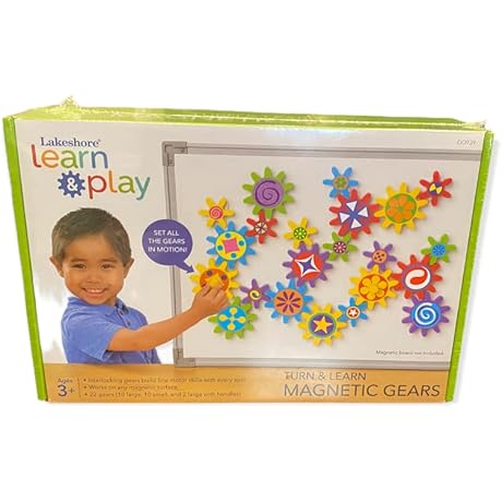 Lakeshore Turn & Learn Magnetic Gears for Kids