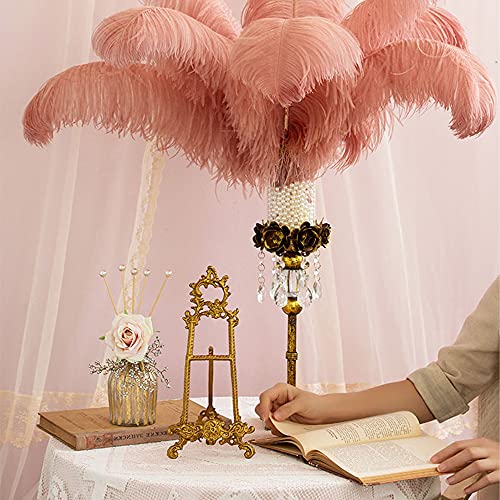 Hjj Antique Metal Cookbook Stand, Vintage Gold Plate Display Stand, Foldable Easel Holder For Home Kitchen Decoration Platters Books #TOP4