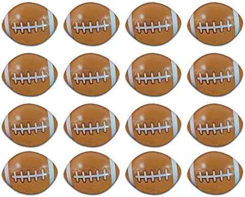 Football Party Favors Fillable Eggs for Boys Girls Kids ~ Set of 16 Football Sports Party Favor Boxes Containers for Candy, Easter, Birthday Party, Team Gifts, Crafts (Football Party Supplies)
