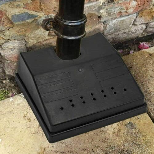 B&H Drain Cover Black Plastic Outdoor Heavy Duty Garden Gutter Grid Pipe Protector Prevents Blockages To Drains