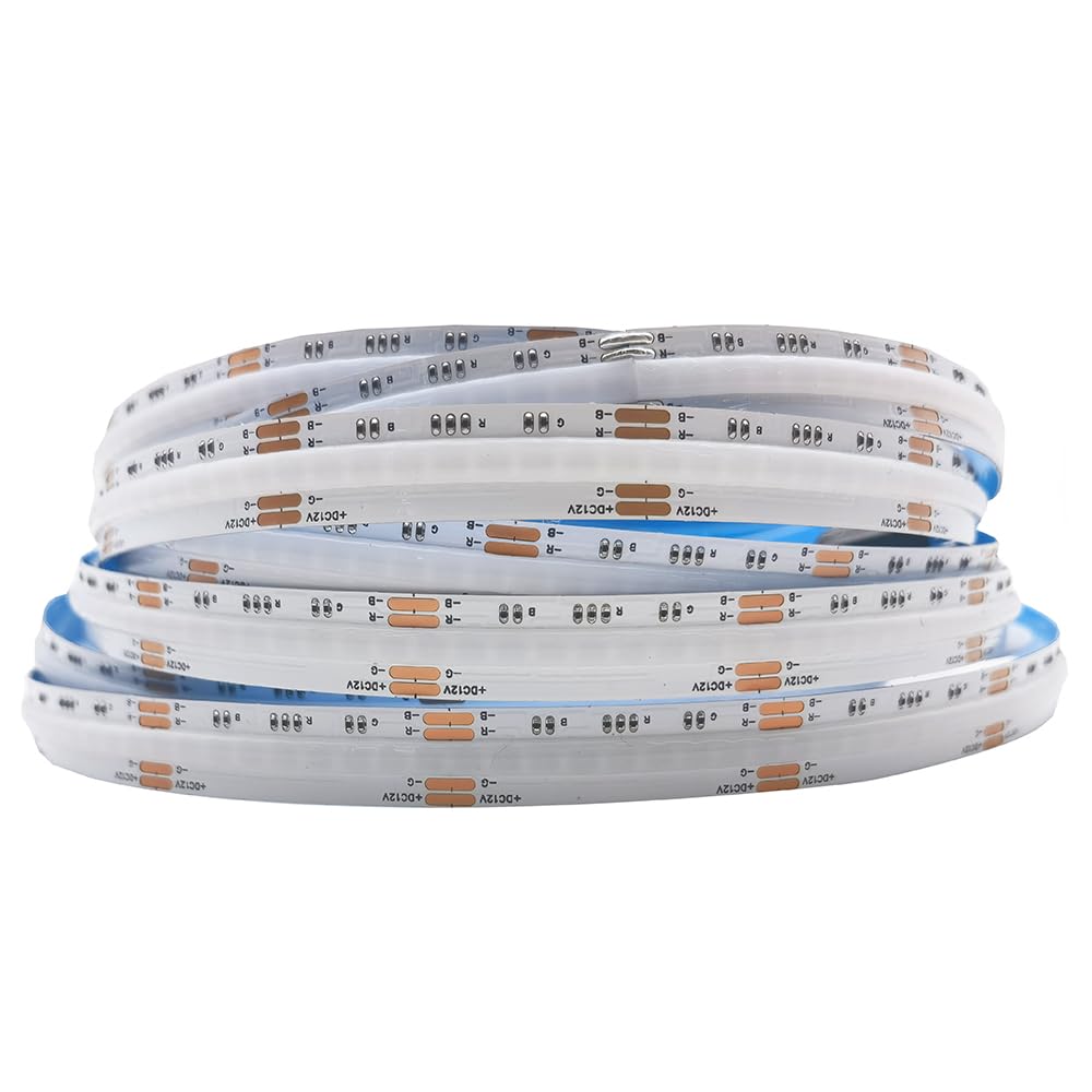 COB RGB Flexibel Hohe Dichte LED Streifen 5M 810LED/M 4050LEDs DC12V 14W/M IP30 Nicht Wasserdicht Mehrfarbig für DIY Heimdekoration(Nicht inhalt Netzteil＆Controller)