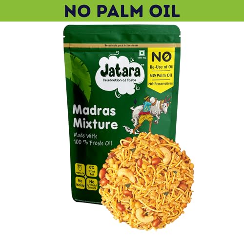 Image of Jatara Madras Mixture 210g | Authentic South Indian Madras Mix | Traditional Crispy Namkeen