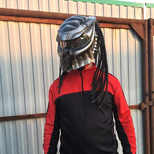 Capacete de motocicleta Full Face, padrões de segurança DOT, máscara de capacete anti-embaçante com