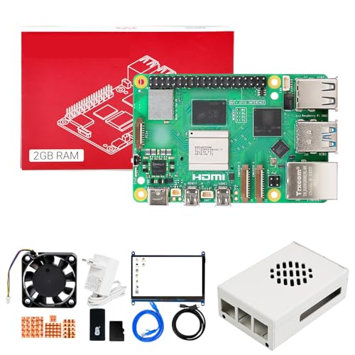 Kit Raspberry Pi 5 avec écran IPS 7 pouces et Ubuntu ROS2 pour IA de robotique