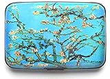 Van Gogh Almond Tree RFID Data Theft Protection Credit Card Armored Wallet