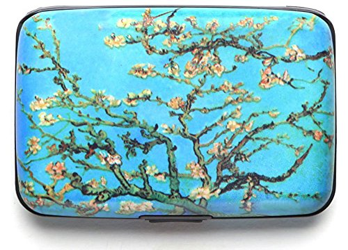 Fig Design Van Gogh Almond Tree RFID Data Theft Protection Credit Card Armored Wallet