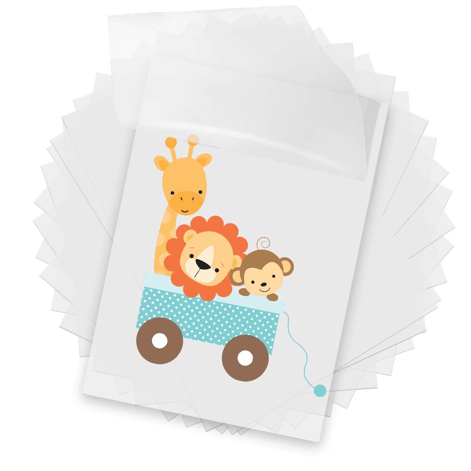 40 Sheets DTF Transfer Film Direct to Film Transfer Paper, A4 PET Heat Transfer Paper for T Shirts, Clear Pretreat DTF Transfer Paper Printing On T-Shirts Textiles Cold and Warm Peel (11.8" x 8.3")