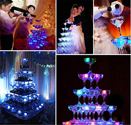 Cubos de Hielo LED Multicolor Impermeables 24 Piezas miniatura 3