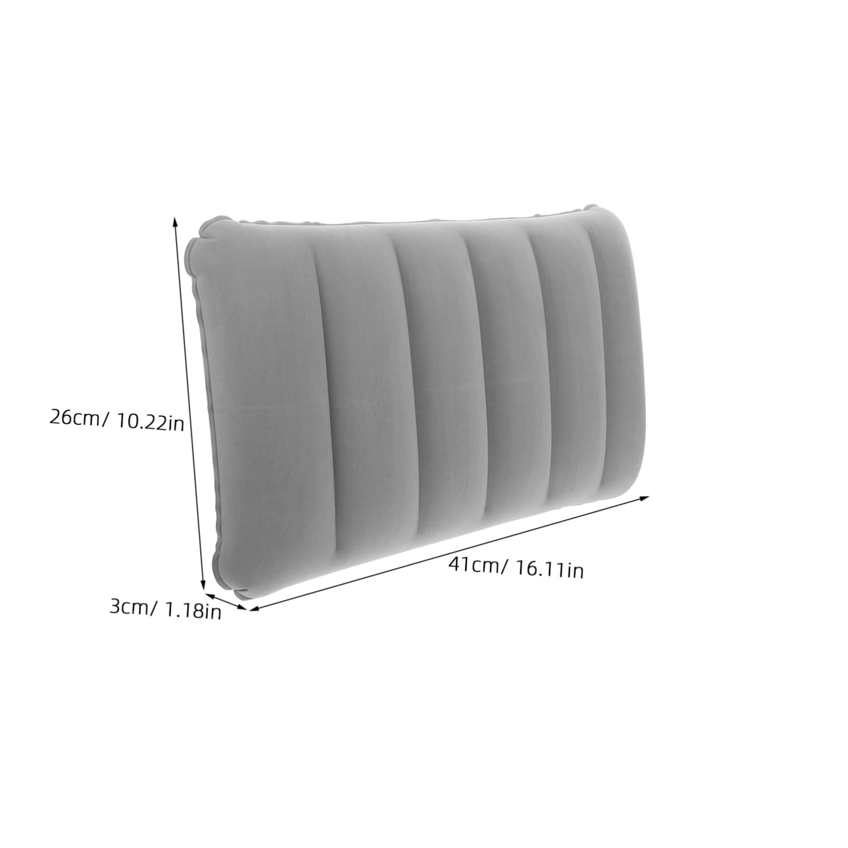 VICASKY Inflatable Camping Pillow Lightweight Portable Cushion for Outdoor Activities Travel Sleeping Soft Flocked Durable Multifunctional Design for Lumbar Support