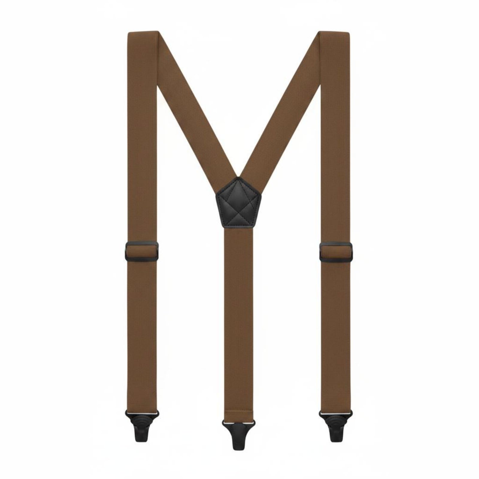 Y-Back Suspenders Long-Lasting Snap-On Metal Clips Braces, Coffee | Braces Mens Accessories Clothing Shoes-image-34