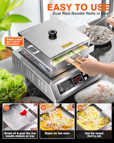 Image of PYY Rice Noodle Roll Steamer Machine - 2