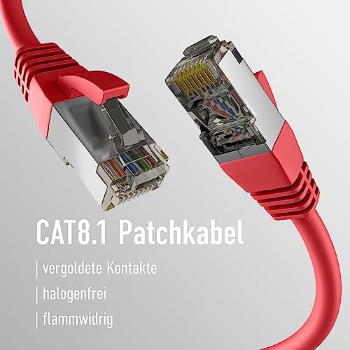 EFB-Elektronik Cat8.1 RJ45 Patch Cable S/FTP PIMF Red 10 m - Image 3