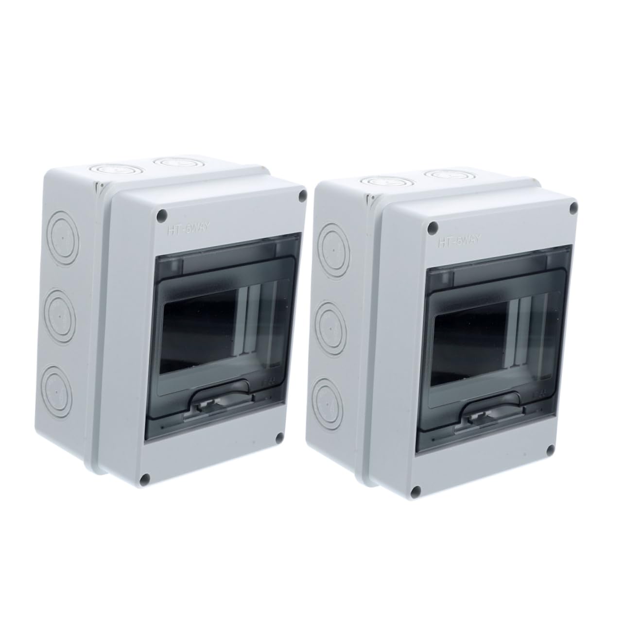 GLEAVI 6pcs Way Distribution Protection Box Outdoor Weatherproof Electrical Box Window for Power Distribution
