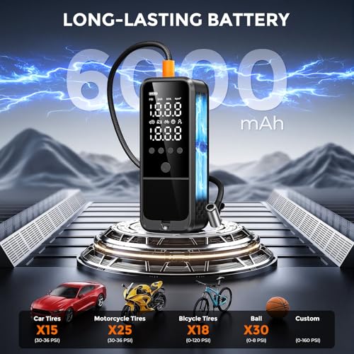 Portable Air Pump for Tires