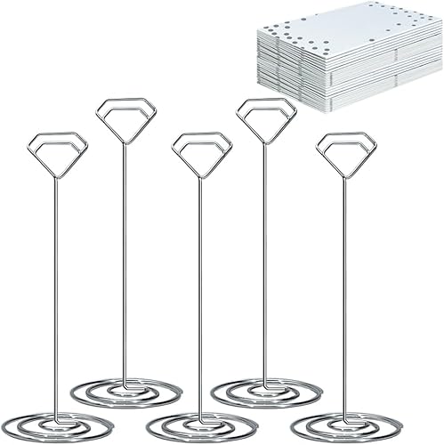 Wettin 12 soportes de números de mesa de diamantes con 14 tarjetas de lugar, soporte para tarjetas de lugar, soportes para tarjetas de mesa,