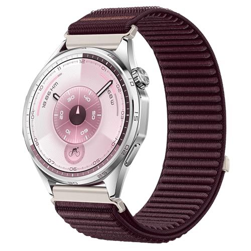 Image of XMUXI One Click 22mm Watch Band Compatible with Huawei Watch GT7 GT6 /GT5 /GT4 /GT3 /GT2 46mm Strap Quick Release 22mm for Forerunner 265 /255 /Venu 4 45mm /Venu 3 /Venu 2 /Vivoactive 4,Bip 6 Nylon Bands