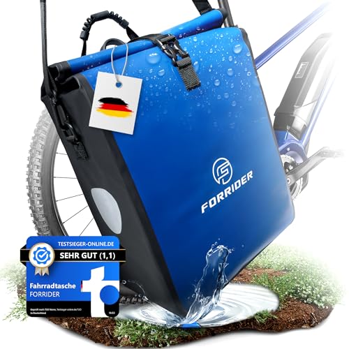 Forrider Fahrradtasche für Gepäckträger [22L] mit Schultergurt |...