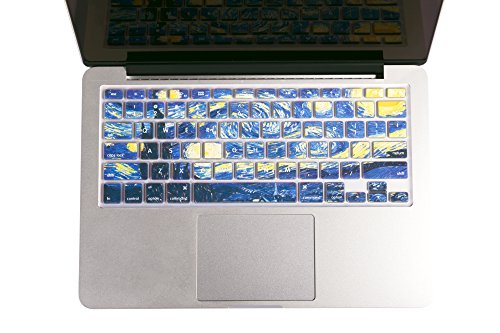 Herngee Starry Night by Van Gogh MacBook Keyboard Cover Compatible with MacBook Air 13