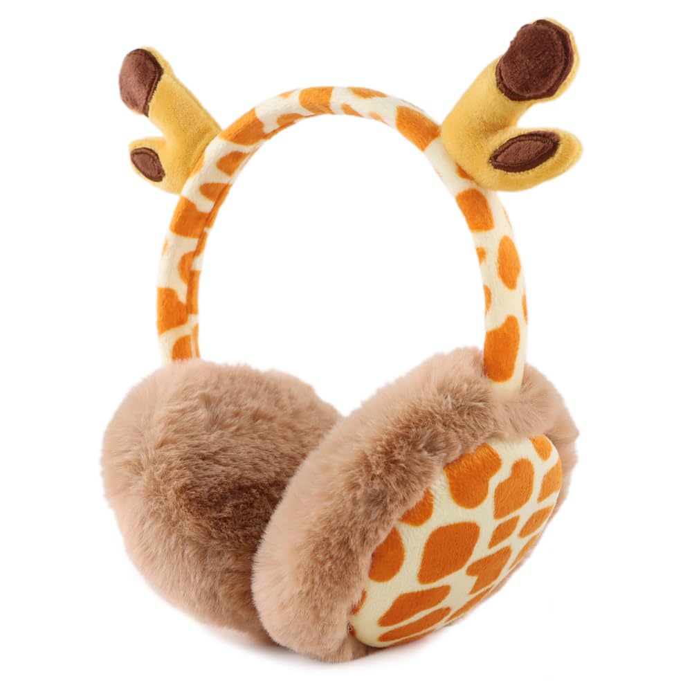 Peecabe Winter Kids Earmuffs Warm Girl Ear Muffs For Toddler with Cat Ears