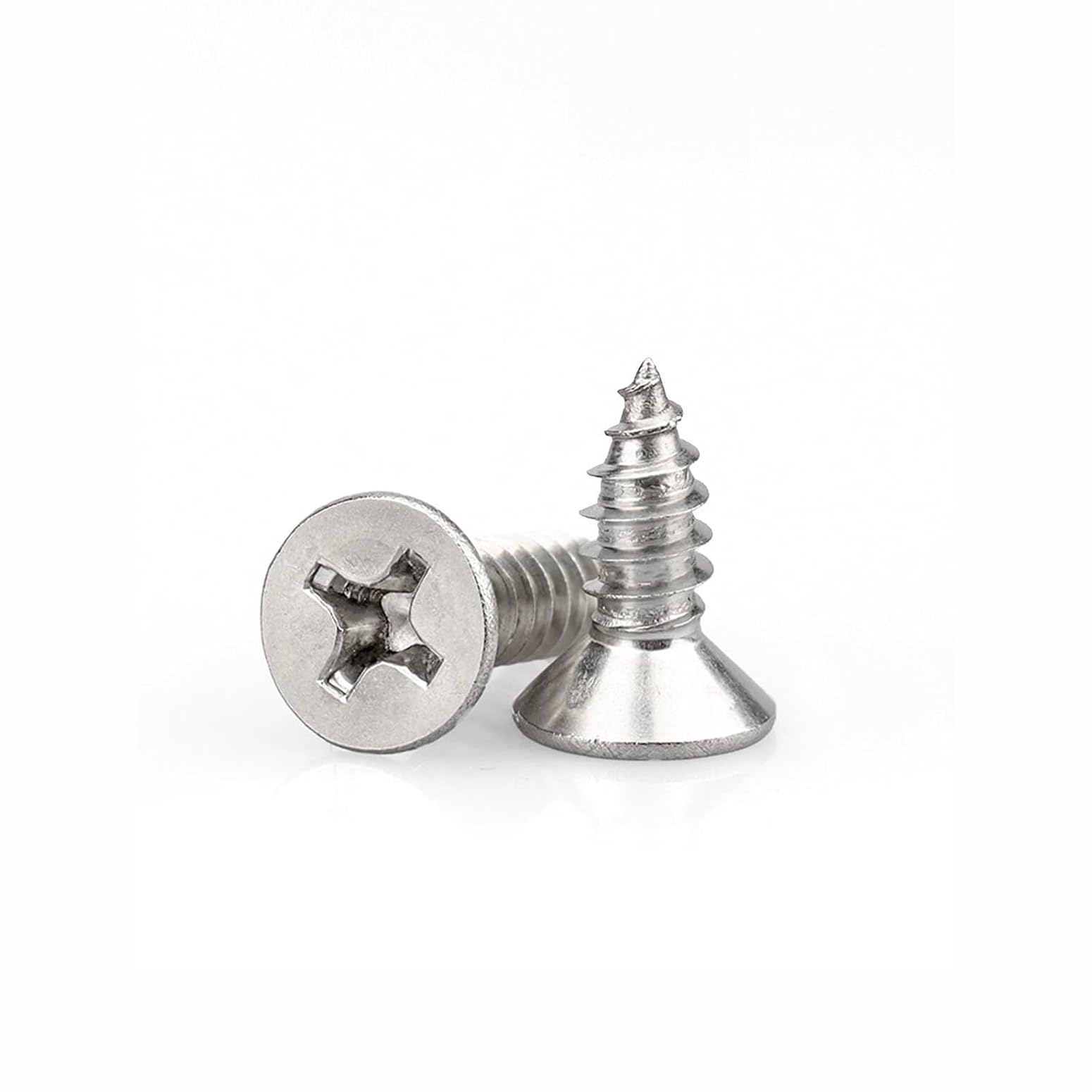 M3x10mm Wood Screws,Flat Head Screws for Wood, Stainless Steel Small Screw,Multi Purpose Screw for Furniture, Woodworking, DIY (100pcs) โ image 1