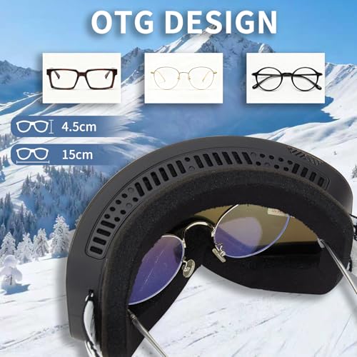 Gafas de esquí para alta montaña con protección UV y lentes intercambiables 6