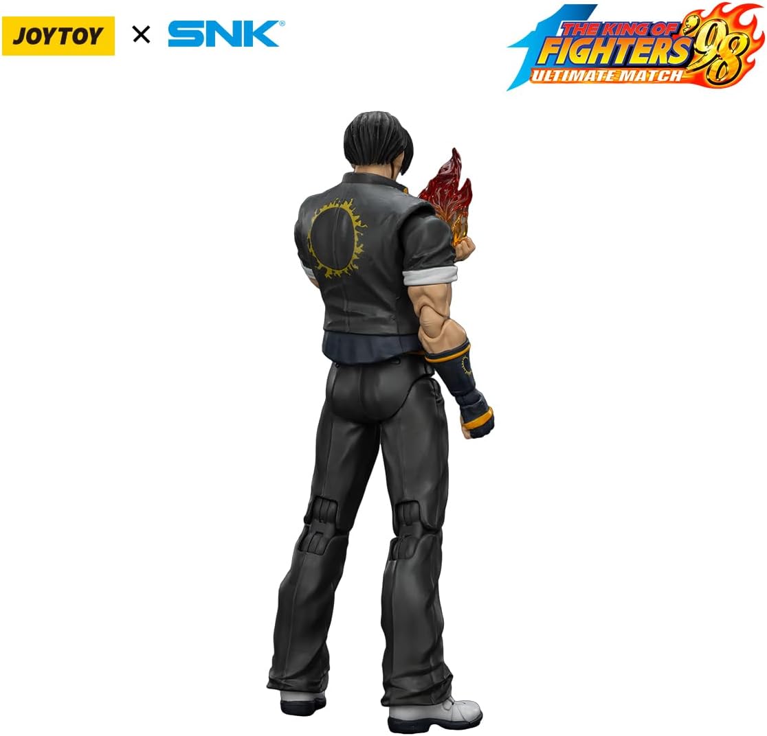 JOYTOY SNK The King of Fighters KOF 98UM Hero Team Kyo Kusanagi Action Figure 1:18 Scale 4.6" Tall, Interchangeable Heads, Hands & Accessories