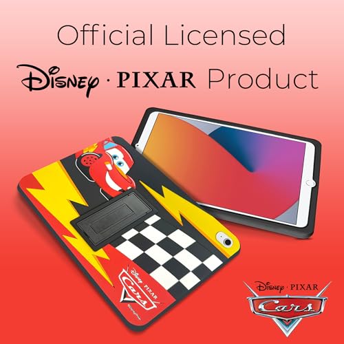 Image of Disney Cars Kids iPad Case - 10.9 Inch Case for iPad 10th Generation (2022) & A16 11th Generation 11 inch (2025) - Tablet Cover with Stand, Shockproof Silicone Protector