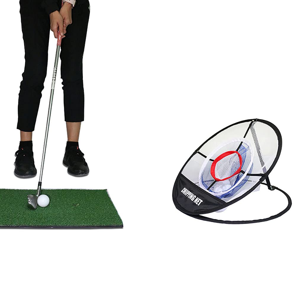 Red plegable portátil para jugar al golf, red de golf para practicar al aire libre, interior, patio trasero