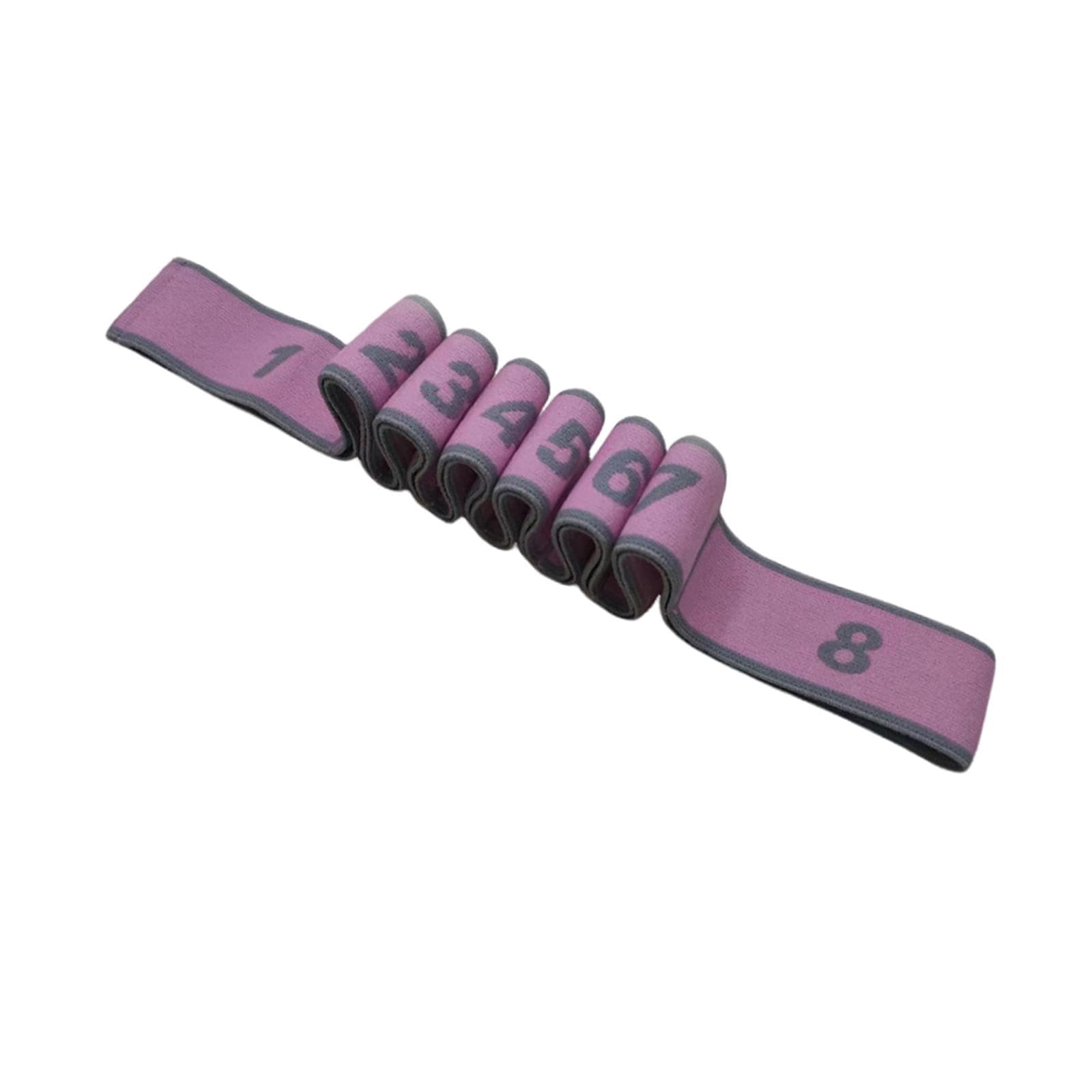 Merishopp Yoga Strap Flexible Non Elastic Stretching Strap for Sports Dance Gymnastics 4cmx80cm Gray and Pink-image-28