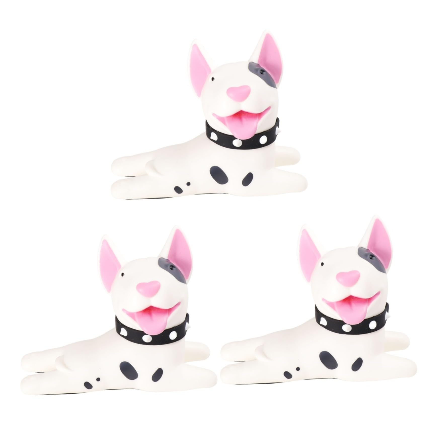 VILLCASE 3pièces Butée De Porte Décorative pour Stoppeur De Porte Anti-écrasement pour Animaux Adapté Aux Sols Carrelage Et Blanc