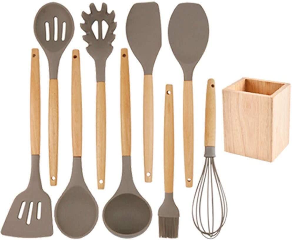 Keukengerei Set non stick Kookgerei Set Houten Handvat Siliconen Keukengerei Non Stick Kookgerei Hoge Temperatuur Bestand Siliconen Keukengerei Set Lepel Spatel Koken Gereedschap Keukengerei Keukengerei Set non stick Kookgerei Set Houten Handvat Siliconen Keukengerei Non Stick Kookgerei Hoge Temperatuur Bestand Siliconen Keukengerei Set Lepel Spatel Koken Gereedschap Keukengerei