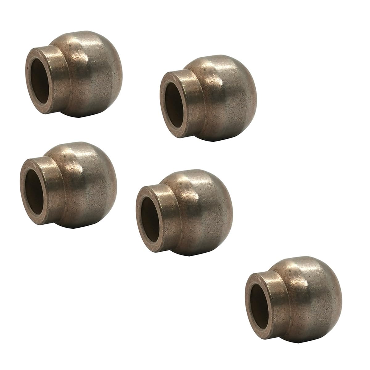 Reemplazo de rodamientos 5 uds BUJ-533 10mm agujero eje hierro cobre aleación cojinete casquillo 20mm exterior esférico lavadora ventilador Motor Rotor estator casquillo deslizante