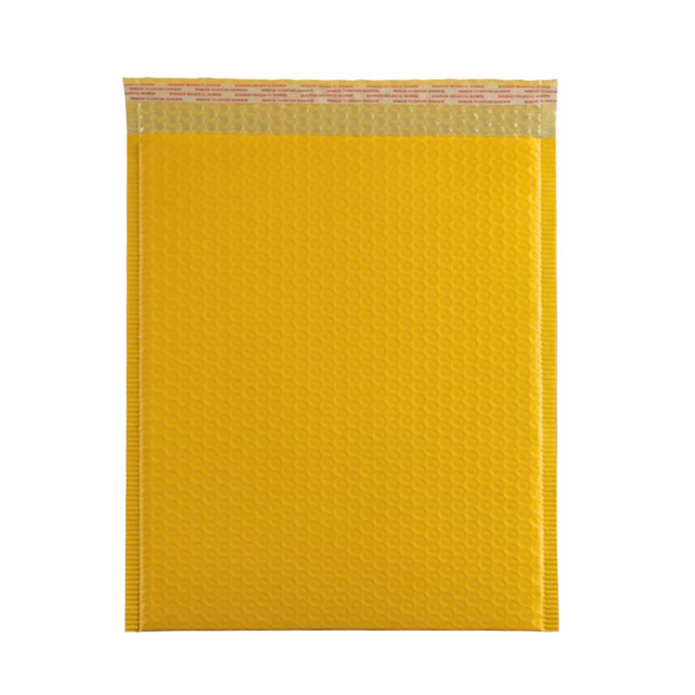 Luftpolster-Versandtaschen, 33 x 40 cm (60 Stück), wasserdicht und reißfest, gepolstert, mit selbstklebendem Streifen, für Büros, Zuhause, Geschäfte und Schulen, gelbe Luftpolsterumschläge für den