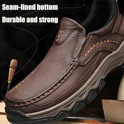 Enjerr Orthopedic Shoes Men, 2025 New Men's Casual Orthopedic Arch Support Hands-Free Slip on Loafers, Comfortable Non-Slip Breathable for Daily Wear & Outdoor Activity3