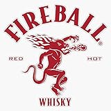 Fireball Vinyl Sticker Waterproof Decal Laptop Wall Window Bumper Sticker 5'