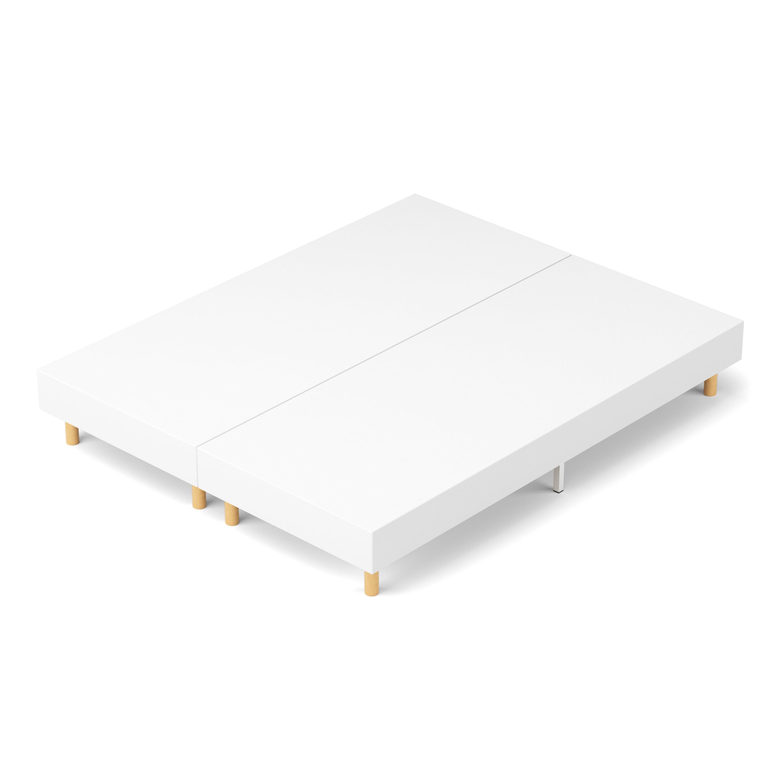 DEWINNER Sommier Tapissier 80x200x2| Lit Double Robuste 160x200| Sommier 160x200| 12 Pieds| Surmatelas en Mousse Haute Densité| Hauteur avec Pieds 29 cm, 160 x 200