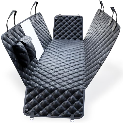 PETPROVED Cubre Asientos Funda Coche Perro Protector Funda Coche Perros Asiento Trasero Manta Cubreasientos Coche Perro Asientos Traseros Hunde Schutz (Sin Accesorios)