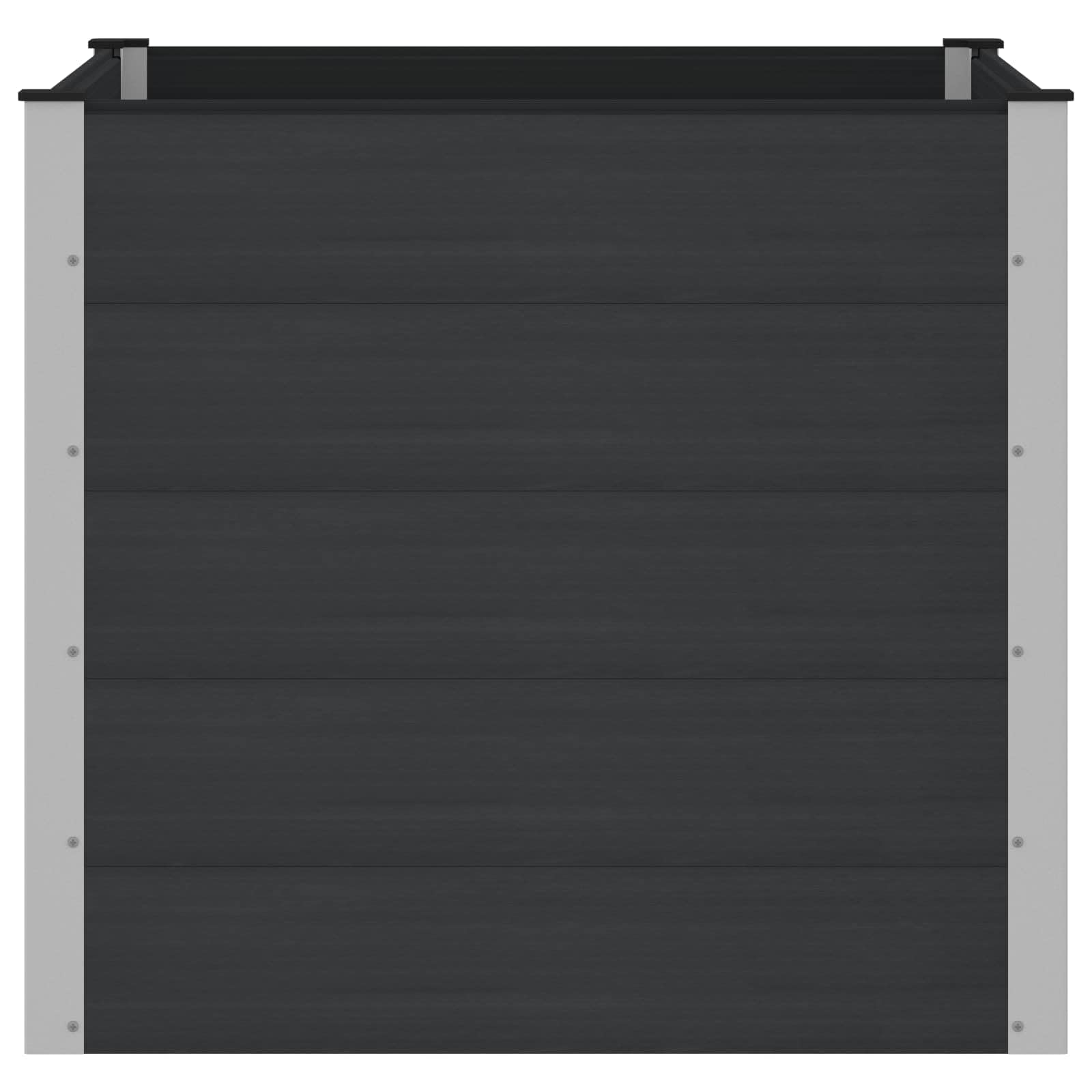 vidaXL Podniesiona rabata ogrodowa Czarny 100 x 100 x 91 cm
