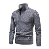 Mylldey Quarter Zip Sweater Men’s Pullover Sweaters Knit Long Sleeve Sweater Mens