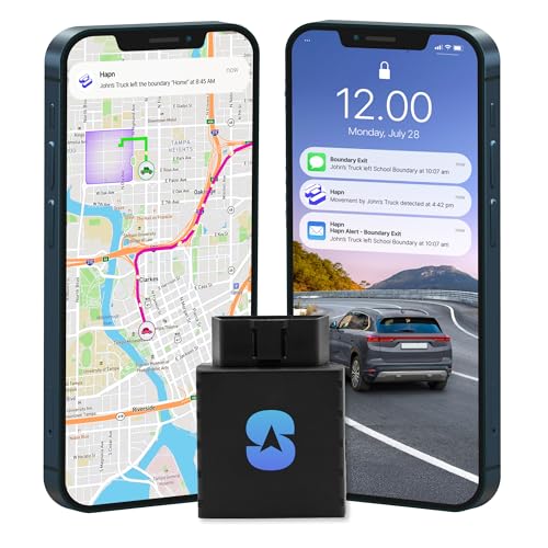 Spytec Pulse OBD GPS Tracker for Vehicles, Cars, Trucks | Anti-Theft Plug-in Car GPS Tracker | Fast 2 Second Updates, Ignition On/Off Alerts, Vehicle Movements | Fleet monitoring | Subscription needed