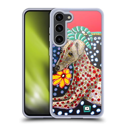 Head Case Designs Officially Licensed Mad Dog Art Gallery Greyhound Dogs 2 Gel Case [Military Grade Protection] Compatible with Samsung Galaxy S23+ 5G and Compatible with MagSafe