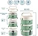 Bento Lunch Box Stackable Stainless Steel Thermal (3-Tier) Lunch Containers with Insulated Lunch Bag Leakproof Food Storage For Kids, Adults,Man and Women (Green)
