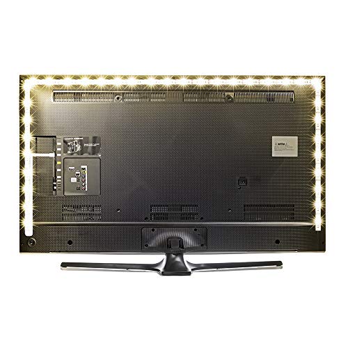 Preisvergleich Produktbild 118inches LED TV Vorbeleuchtungspegel Hintergrundbeleuchtung Streifen warmer Weiß-Streifen-Kit, USB Powered, Ambient Hintergrund-Beleuchtung for HDTV TV PC Monitor LD1281 Electronic Product elektronis