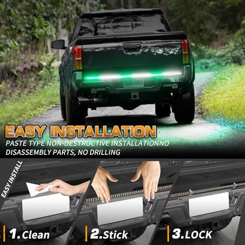 Image of XRIDONSEN 48 inch 288 LED Tailgate Strobe Lights Rear Emergency Lights