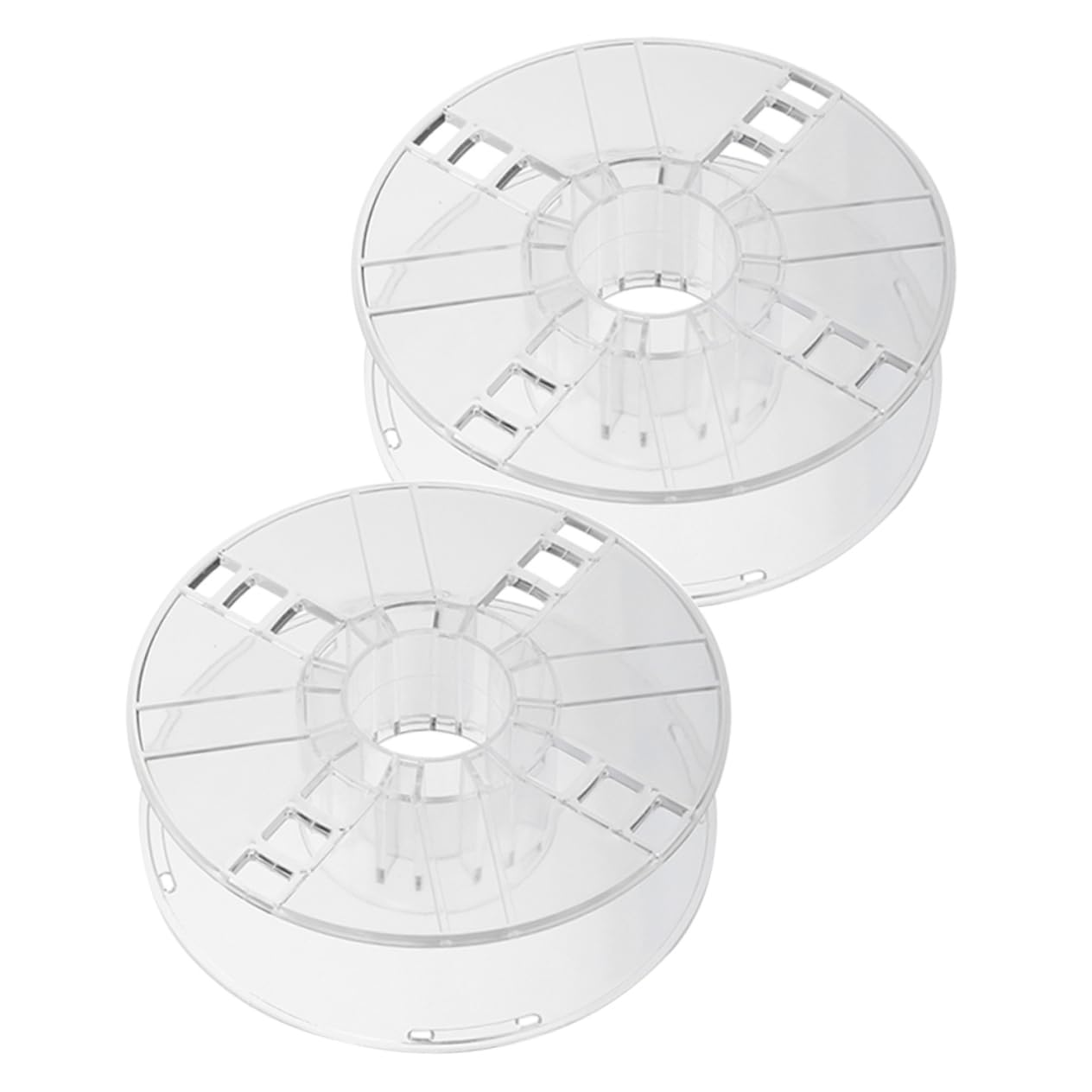 Hemobllo 2Pcs Wire Reel Organizer Transparent Extension Cord Holder Ample Storage for Electric Cables and Wires Efficient Winding Design for Home and Outdoor Use